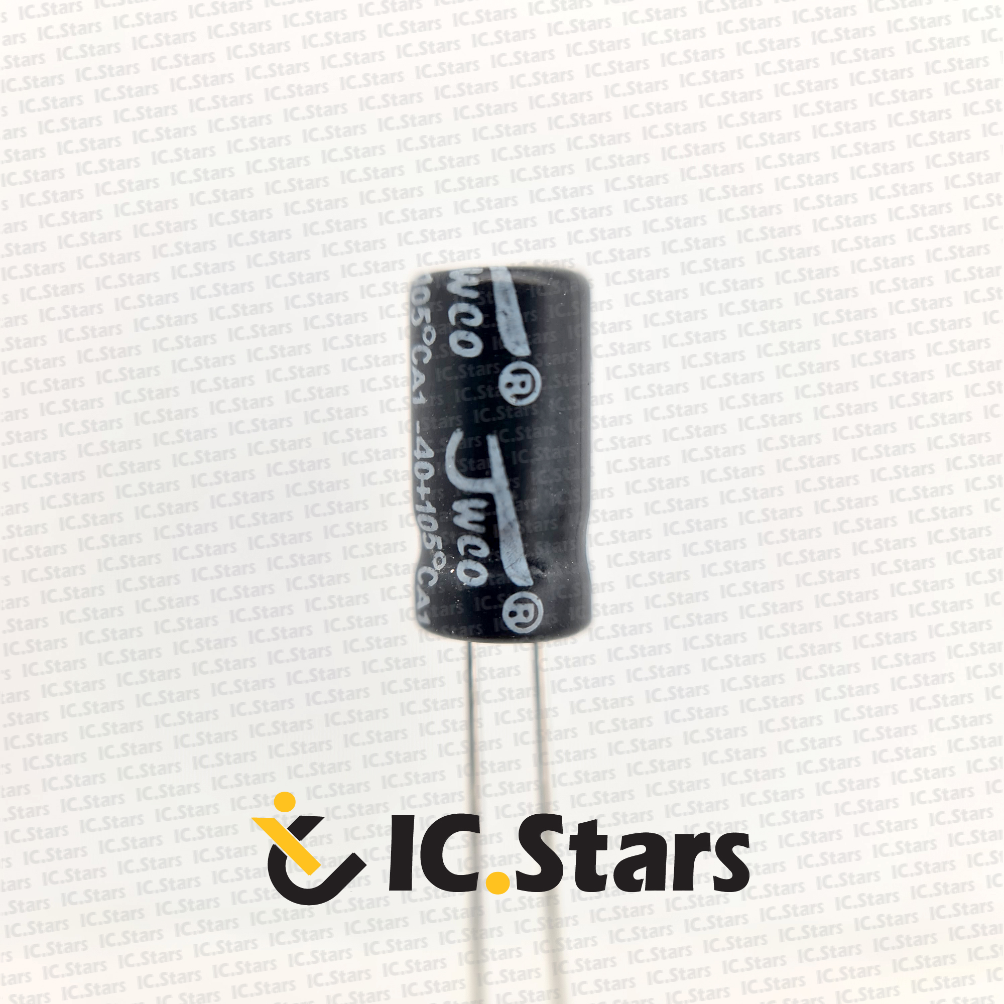 خازن الکترولیت 100 ميکروفاراد 25 ولت |  100uF  25V