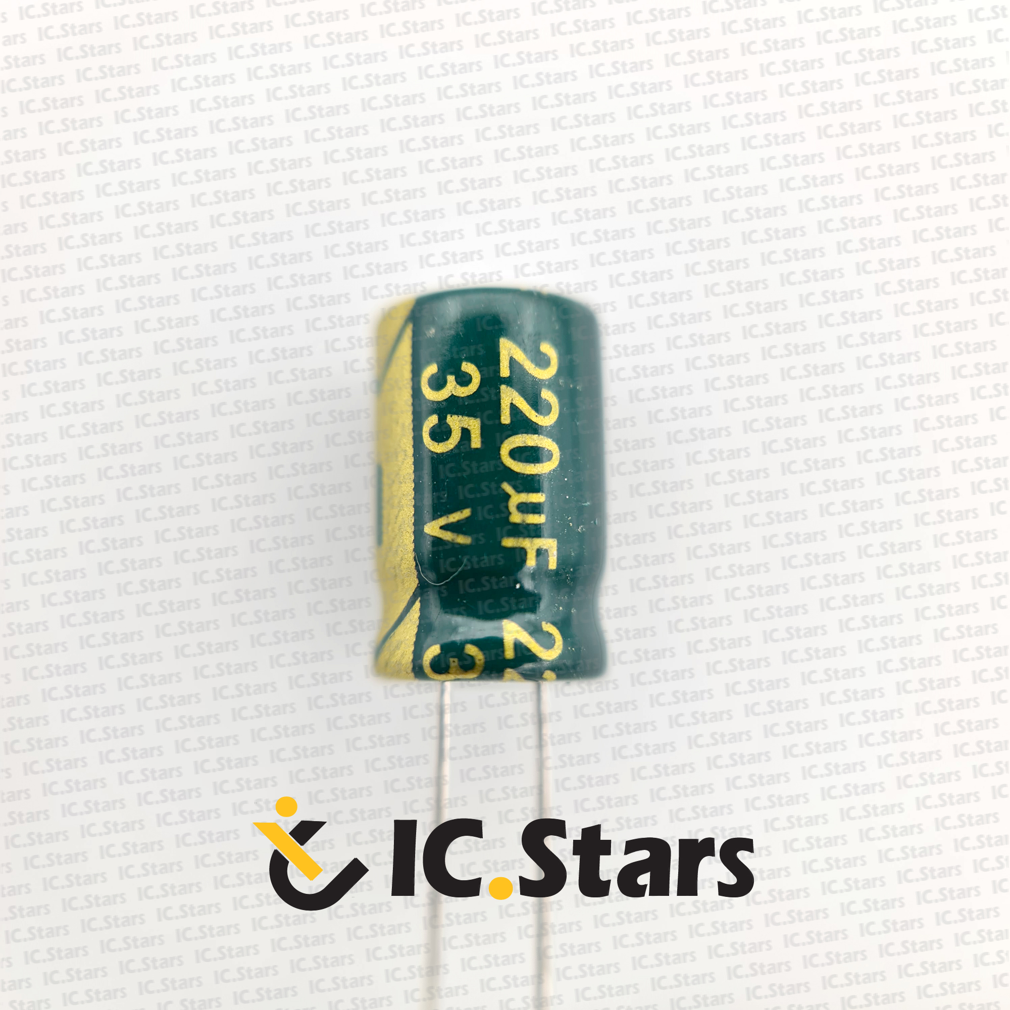 خازن الکترولیت 220 ميکروفاراد 35 ولت |  220uF  35V