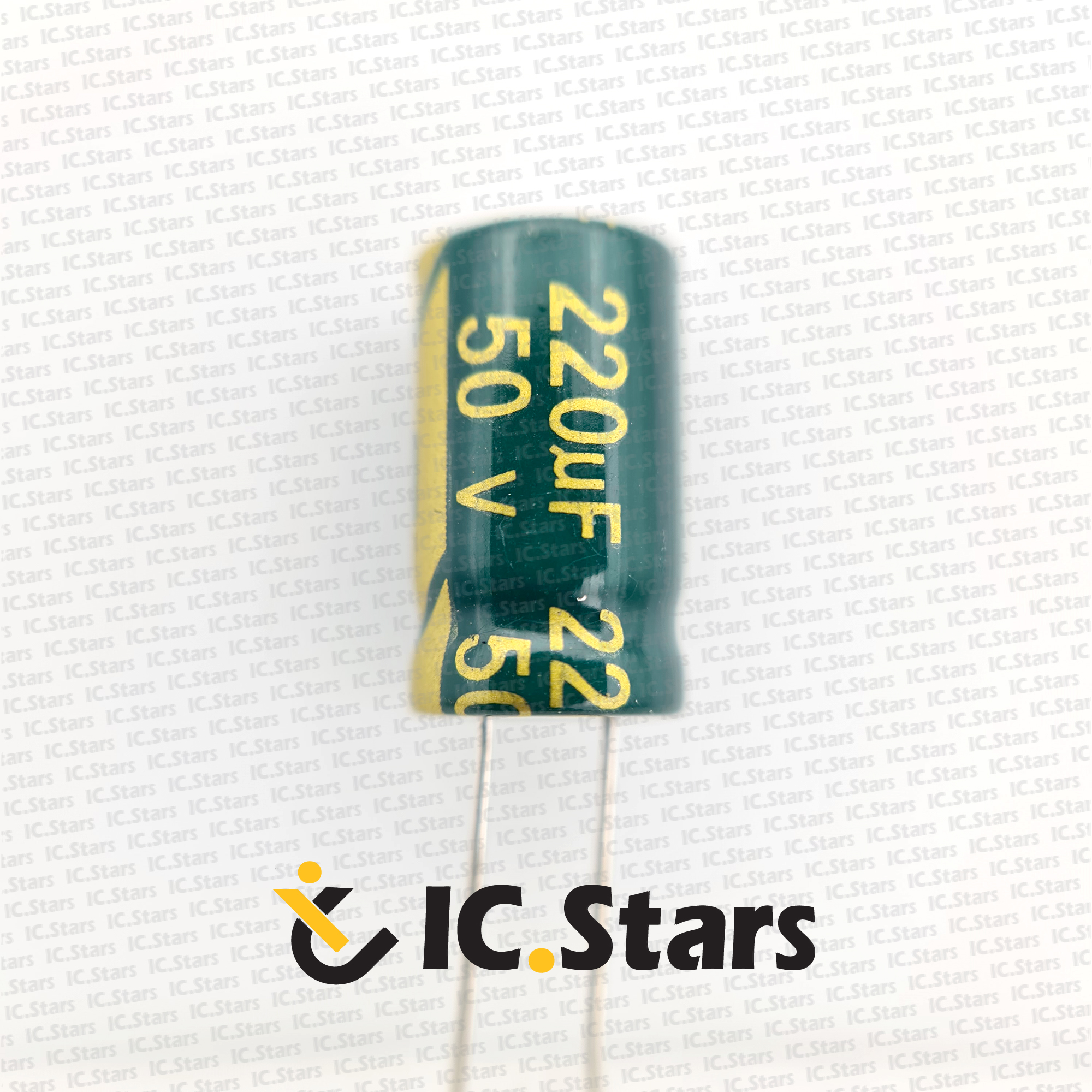 خازن الکترولیت 220 ميکروفاراد 50 ولت |  220uF  50V