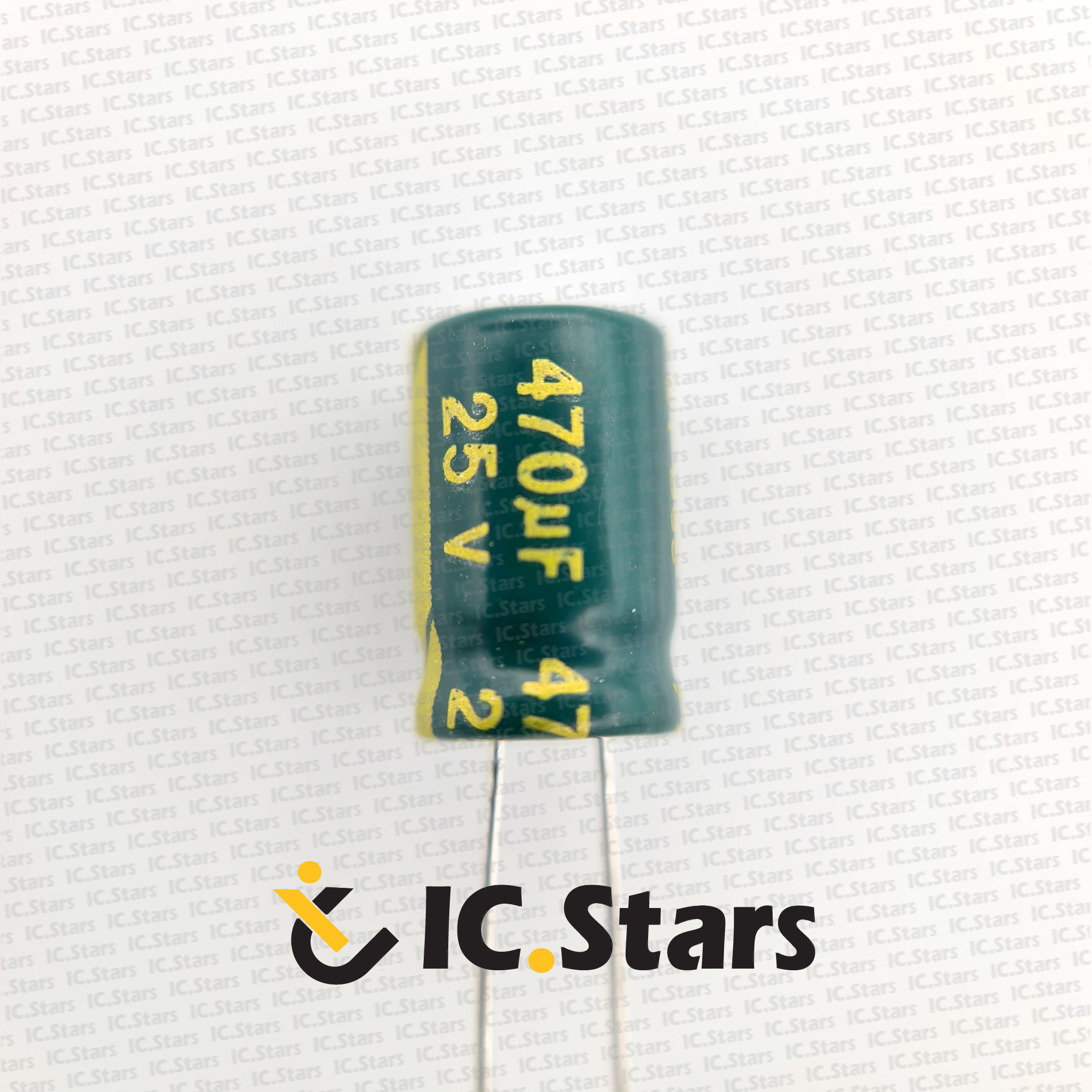 خازن الکترولیت 470 ميکروفاراد 25 ولت |  470uF  25V