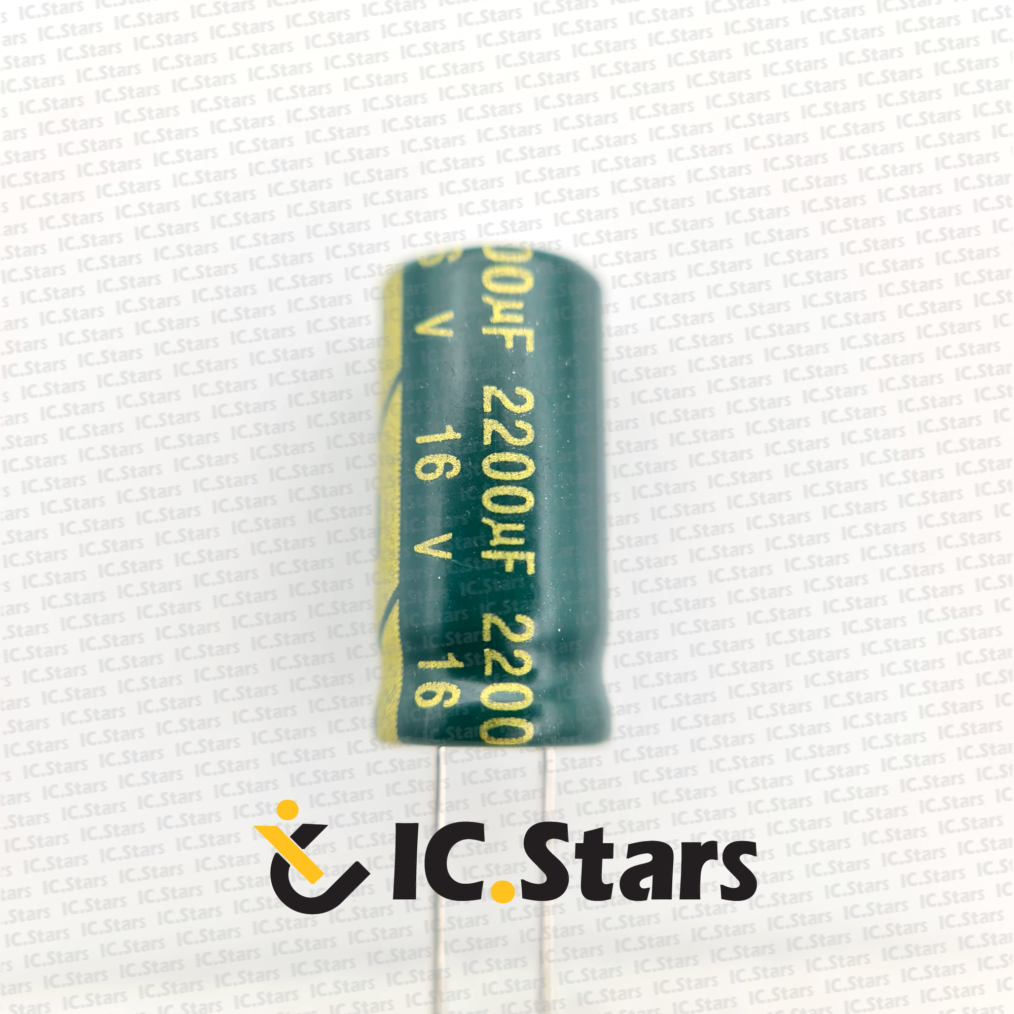 خازن الکترولیت 2200 ميکروفاراد 16 ولت |  2200uF  16V